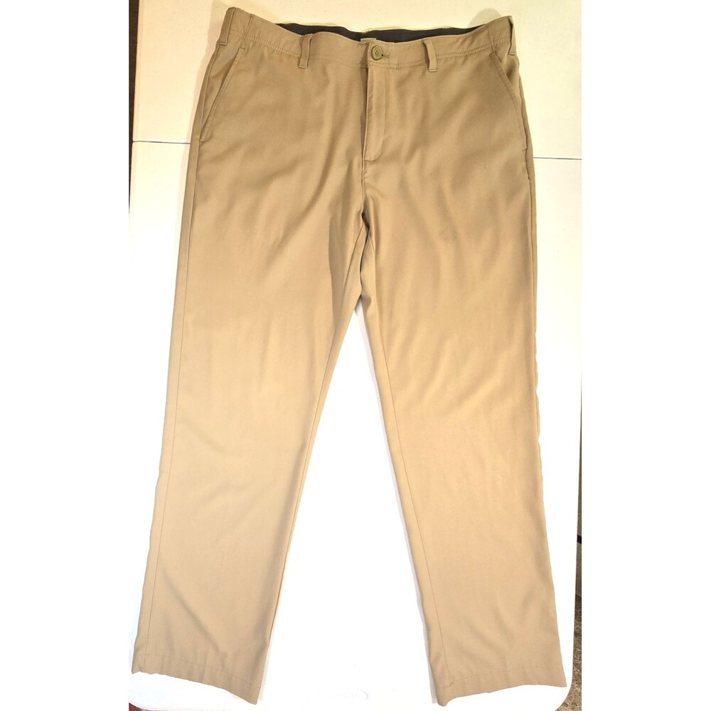 Men's BCG Active Dress Golf Pants Size 36W X 32L Beige Stretch